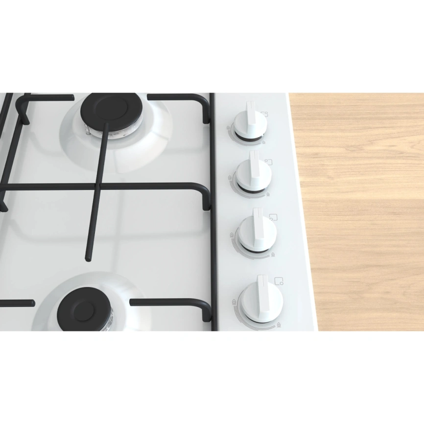 Газовая варочная панель Bosch Serie 2 PBP6C2K80O White фото 4