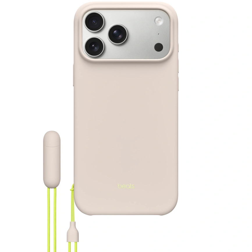 Чехол Beats Kickstand Case with MagSafe and Camera Control для iPhone 17 Pro Lime Stone фото 2