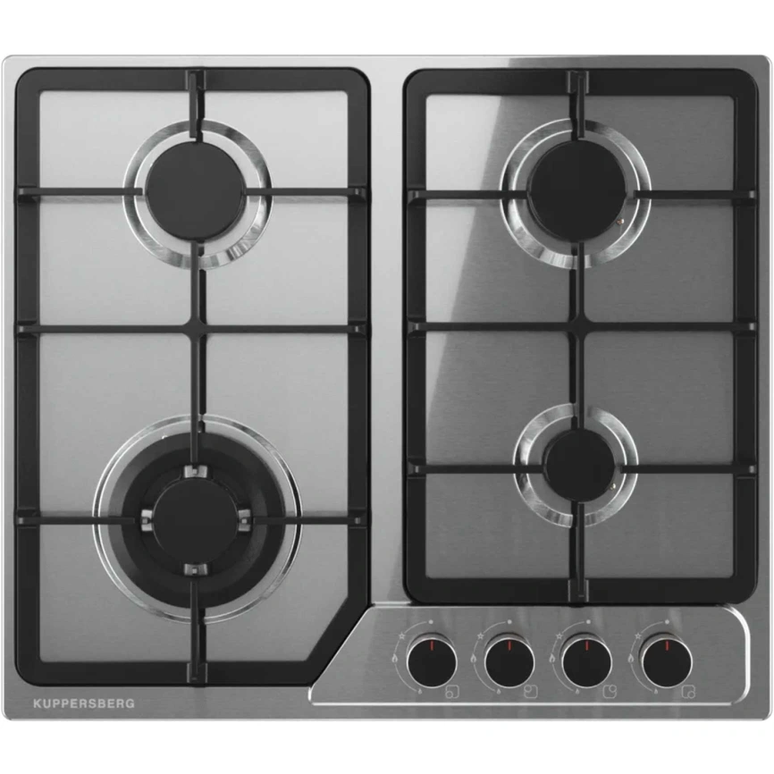 Газовая варочная панель Kuppersberg FS 60 X Stainless Steel фото 1