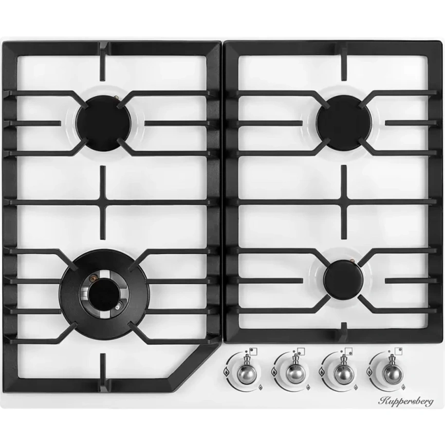 Газовая варочная панель Kuppersberg FS 601 W White фото 1