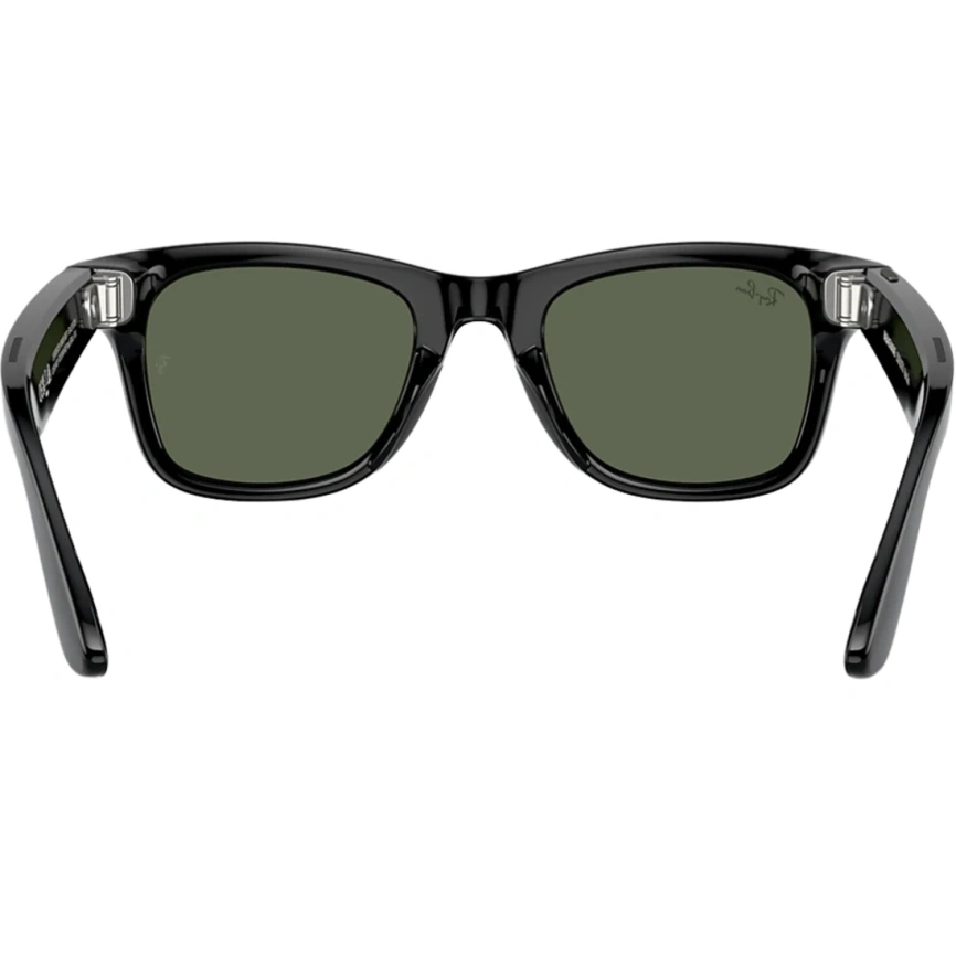 Умные очки Ray-Ban Wayfarer Shiny Black/G-15 (RW4006) L Green фото 4