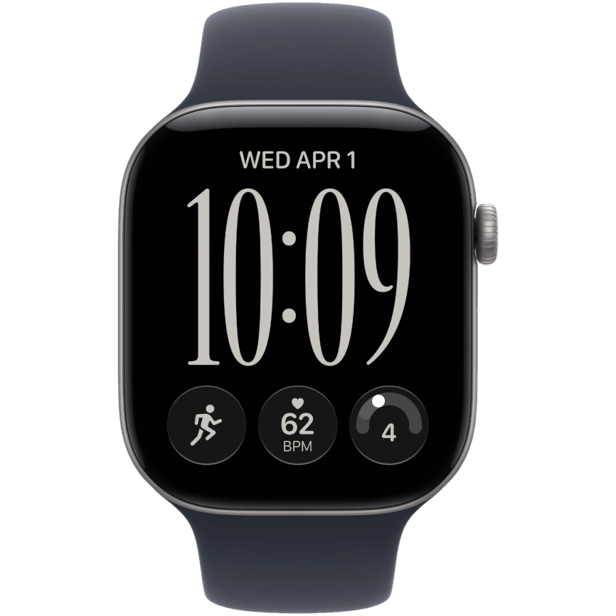 Смарт-часы Apple Watch Series 12 46mm Space Gray Aluminum Case with Navy Blue Sport Band M/L фото 3