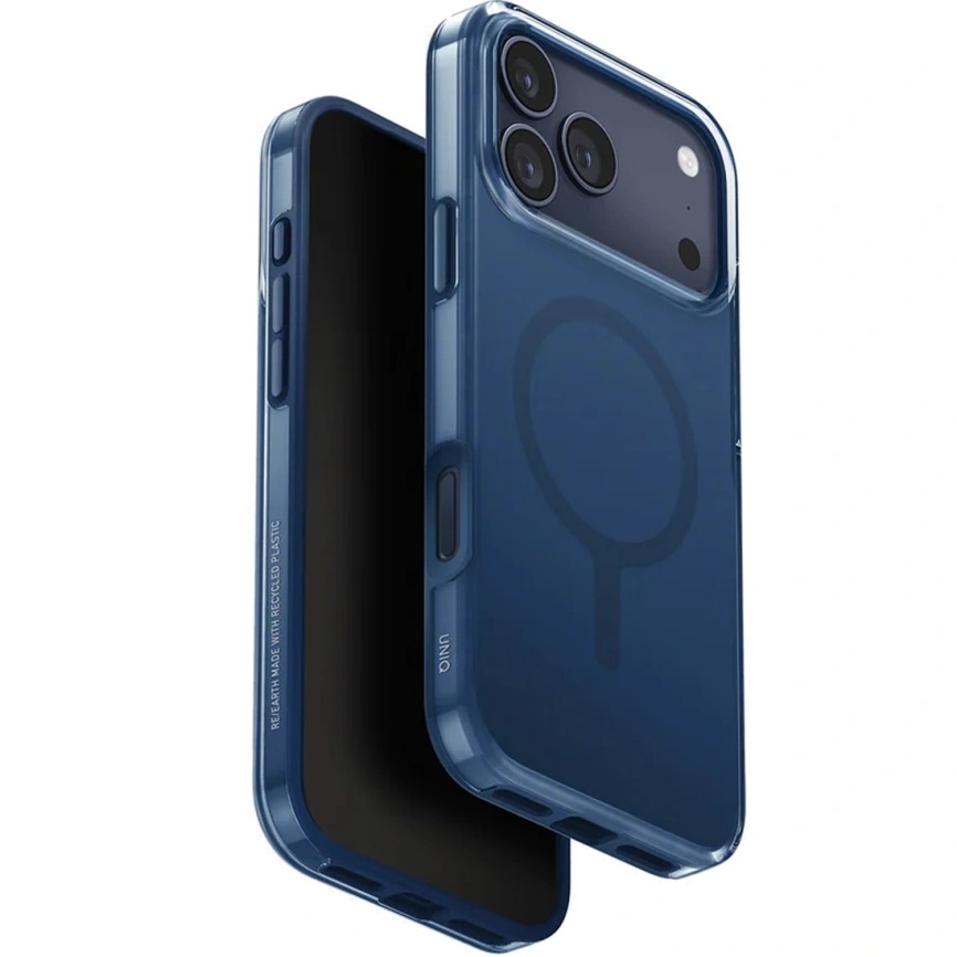 Чехол Uniq Clario Protective Eco-Friendly iPhone Case with MagClick для iPhone 17 Pro Max Royal Blue фото 1