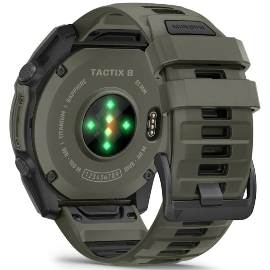Смарт-часы Garmin Tactix 8 51mm Amoled Cerakote Ultralight Solver (010-04553-11) Olive Drab фото 5