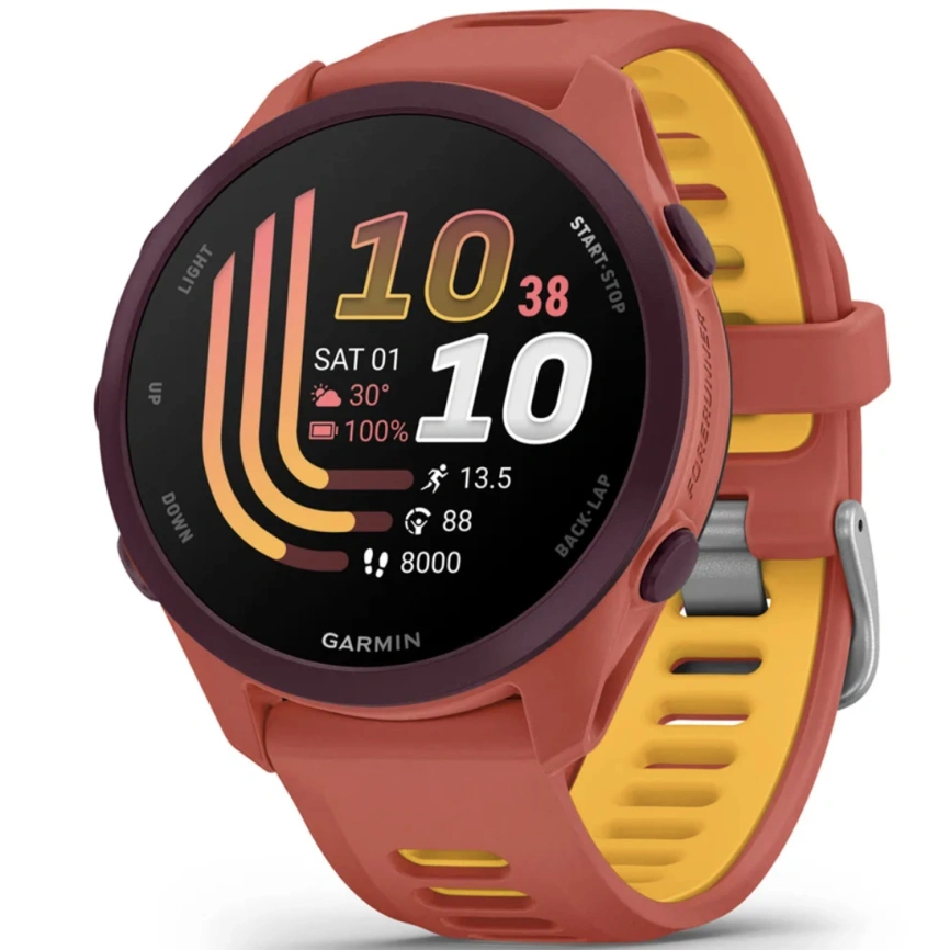 Смарт-часы Garmin Forerunner 170 Music (010-03920-13) Red Pink/Mango фото 1