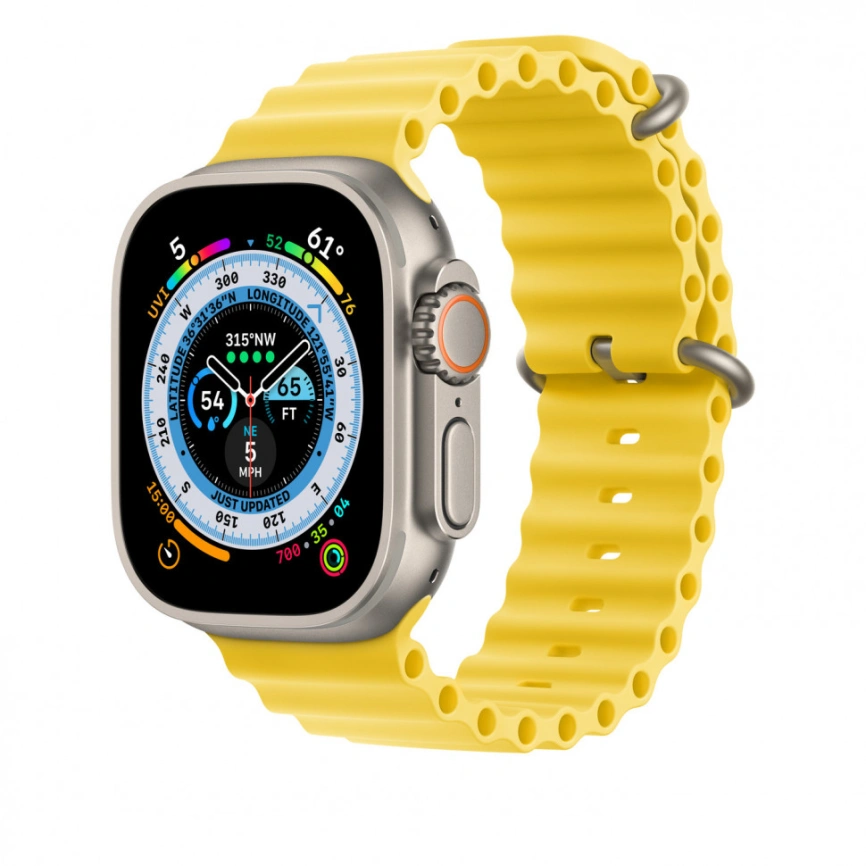 Ремешок Apple Watch Ultra 49mm Yellow Ocean Band фото 4