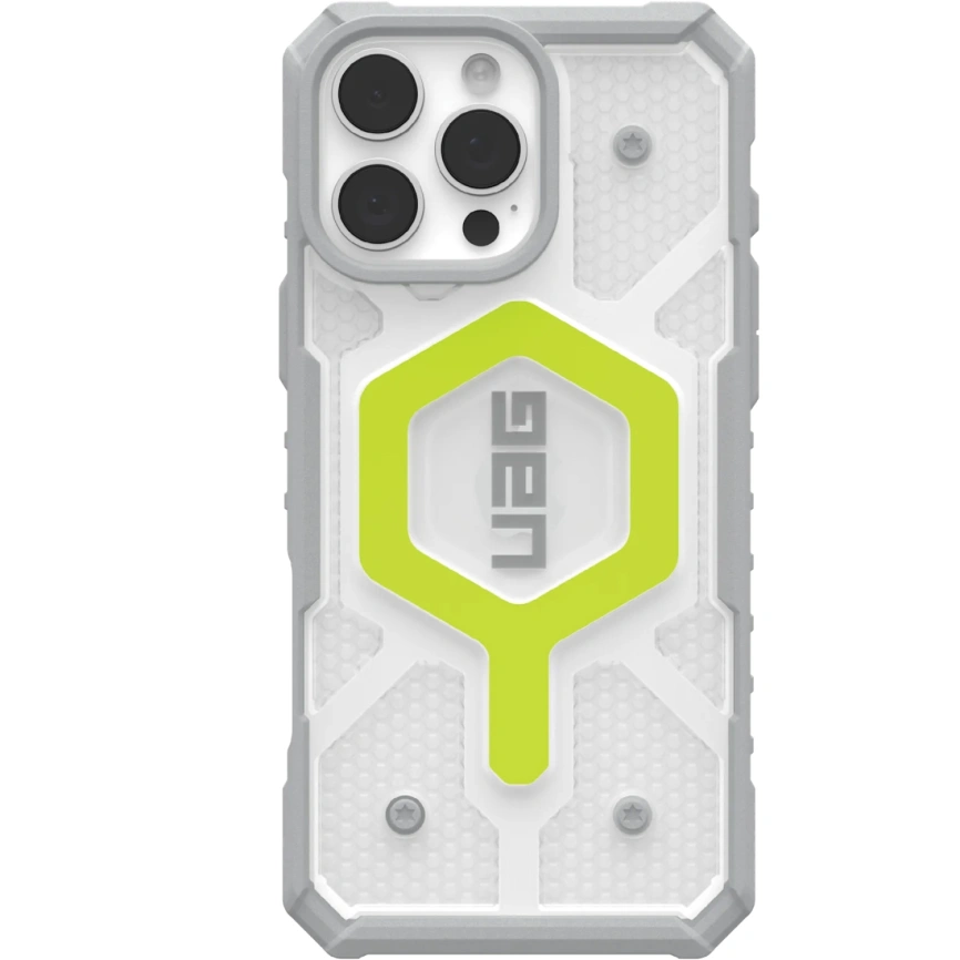 Чехол UAG MagSafe Pathfinder Clear для iPhone 16 Pro Max Active Neon фото 1