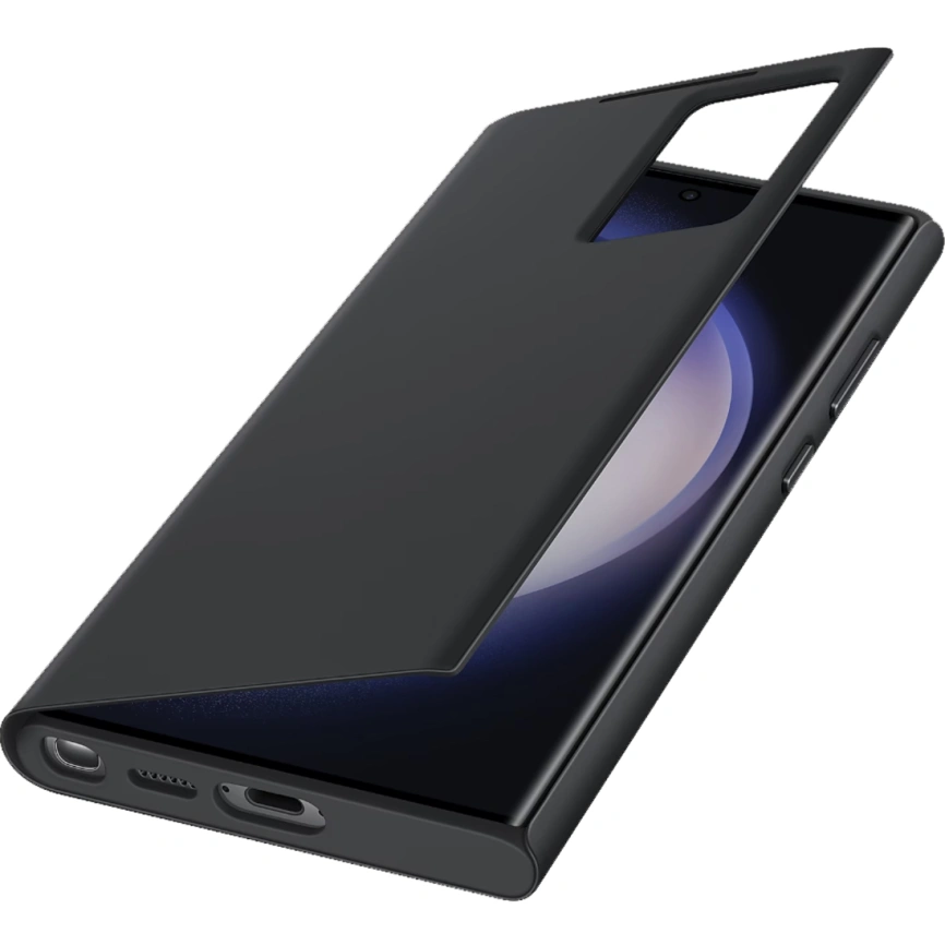 Чехол Samsung Series для Galaxy S23 Ultra Smart View Wallet Case Black фото 1