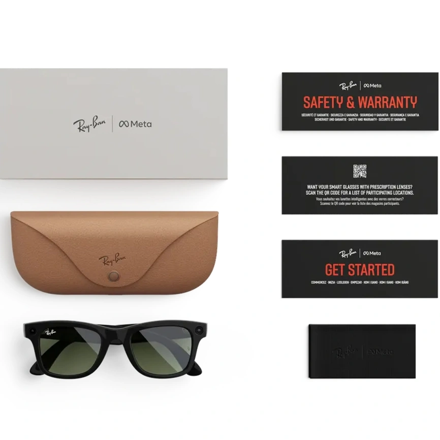 Умные очки Ray-Ban Wayfarer (Gen 2) Shiny Black Standard Green фото 5