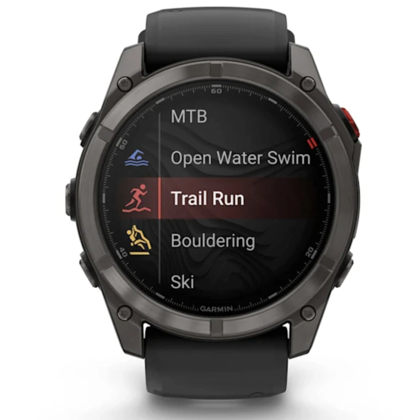 Смарт-часы Garmin Fenix 8 Pro 51mm Amoled Sapphire Lens Carbon Grey DLC Tinanium With Black/Pebble Gray (010-03199-01) фото 7