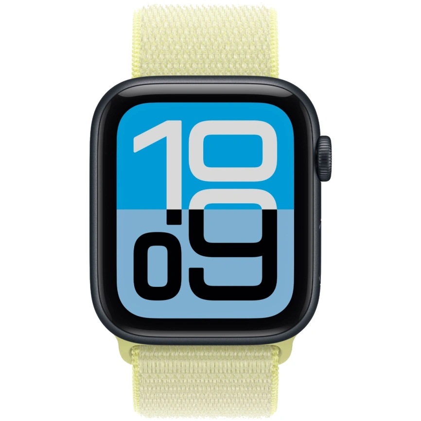 Смарт-часы Apple Watch SE (2025) 44mm Midnight Aluminum Case with Neon Yellow Sport Loop фото 3