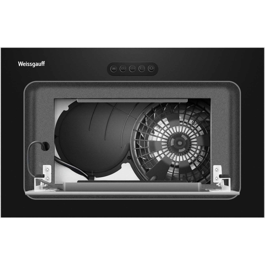 Встраиваемая вытяжка Weissgauff AURA 456 PB Black Glass фото 6