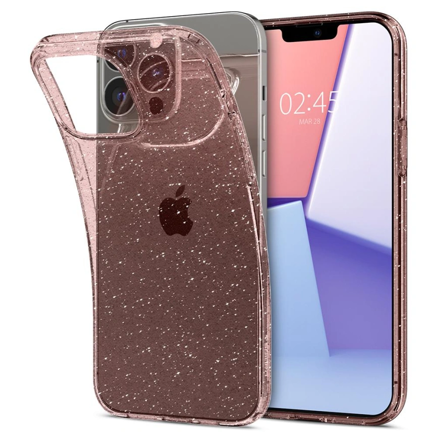 Чехол Spigen Liquid Crystal для iPhone 13 Pro Max (ACS03199) Glitter Rose фото 7