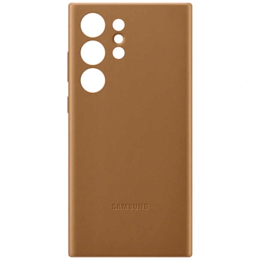 Чехол Samsung Series для Galaxy S23 Ultra Leather Case Brown фото 1