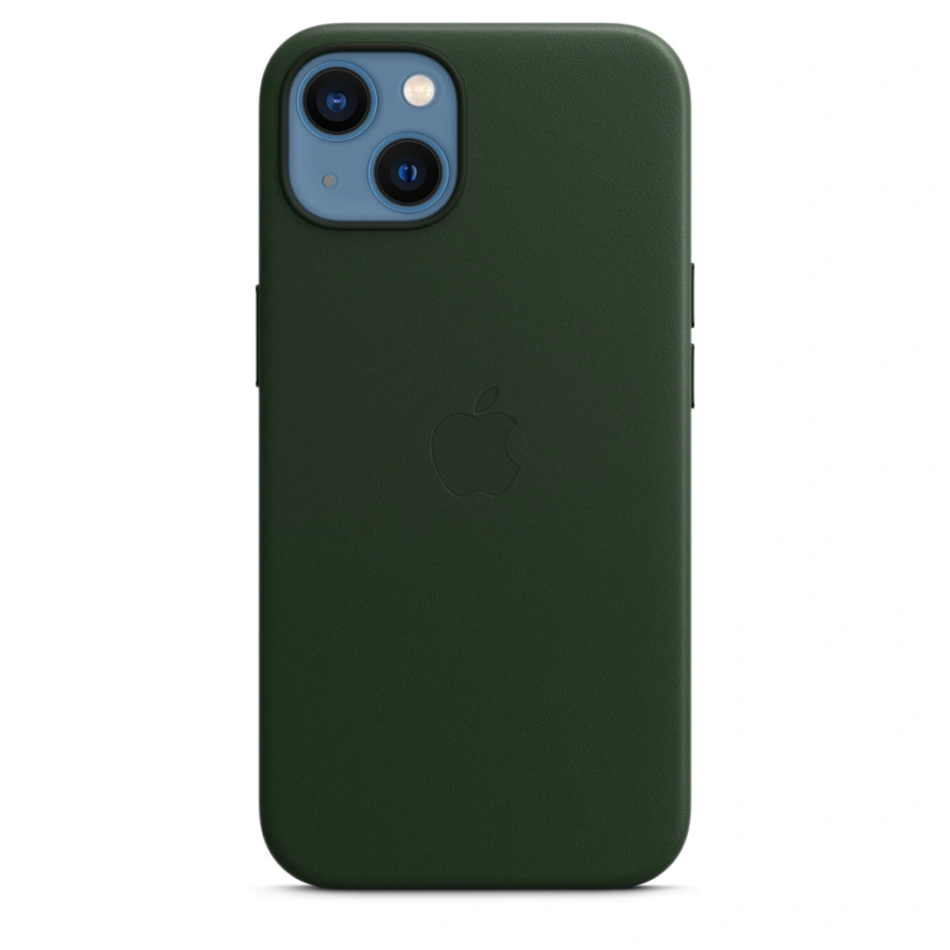 Кожаный чехол Apple MagSafe для iPhone 13 Зелёная секвойя фото 6