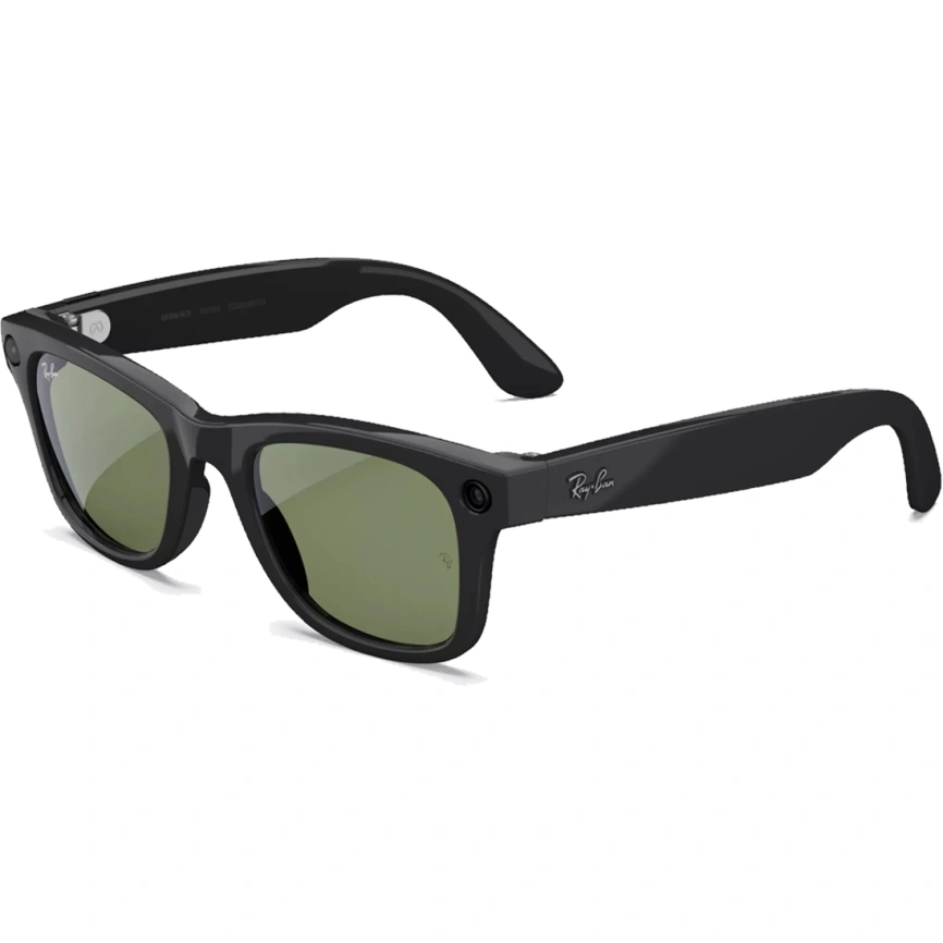 Умные очки Ray-Ban Wayfarer (Gen 2) Shiny Black/G-15 (RW4012) L Green фото 1