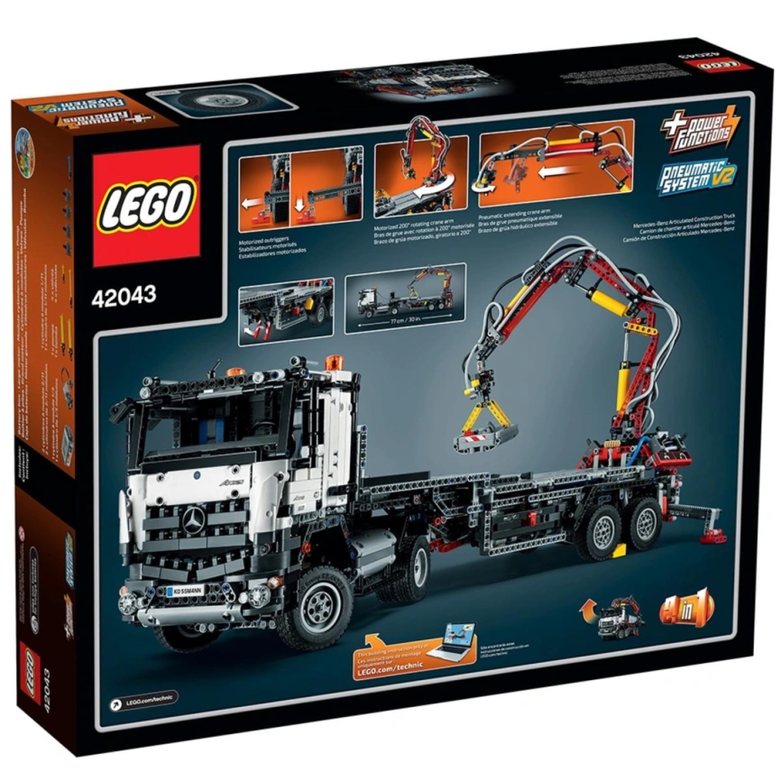 Конструктор LEGO Technic Mercedes-Benz Arocs 3245 42043 фото 6