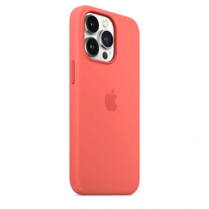 Силиконовый чехол Apple MagSafe для iPhone 13 Pro Розовый помело фото 1