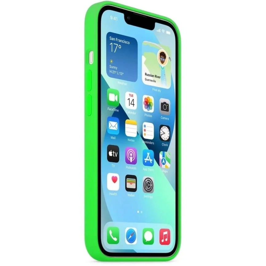 Накладка силиконовая MItrifON для iPhone 13 (20510) Light Green фото 3