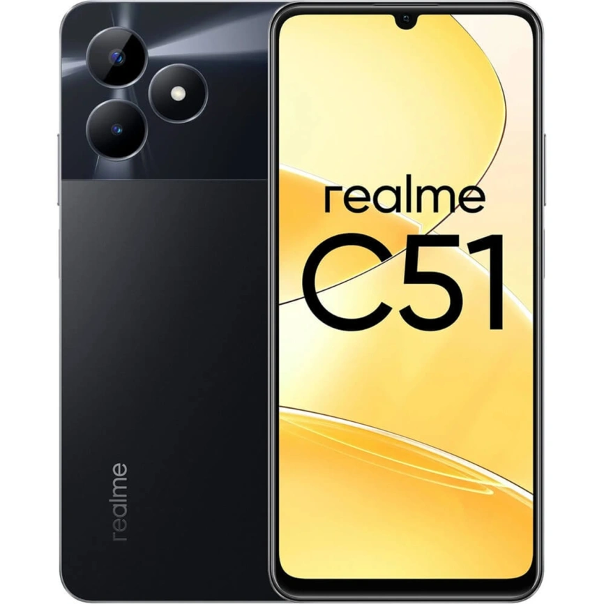 Смартфон Realme C51 4/128Gb Black Carbon фото 1