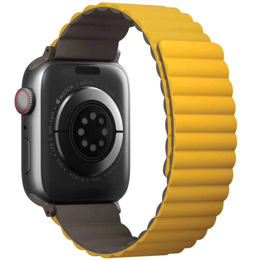 Ремешок Uniq Revix reversible Magnetic для Apple Watch 44/45/49 Mustard/Khaki фото 8