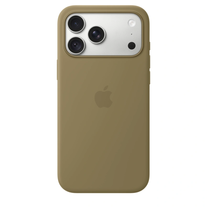 Чехол Apple Silicone Case with MagSafe для iPhone 18 Pro Max Olive (MK924) фото 1