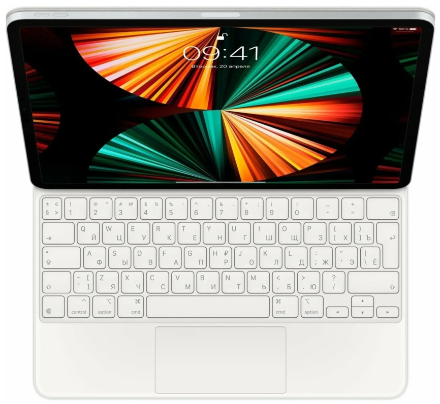 Клавиатура Apple Magic Keyboard для iPad Pro 12.9 (MJQL3RS/A) 2021 White фото 1