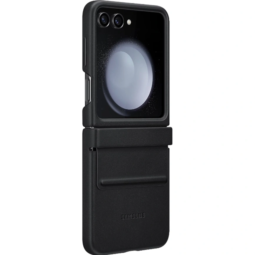 Чехол Samsung Series для Galaxy Z Flip 5 Flap Eco-Leather Case Black фото 1