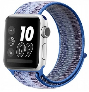 Ремешок Mokka Sport Loop для Apple Watch 42/44/45mm Tahoe Blue Stripe фото 1