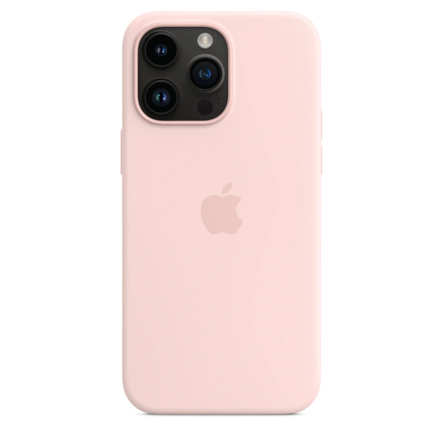 Силиконовый чехол Apple MagSafe для iPhone 14 Pro Max Chalk Pink фото 3