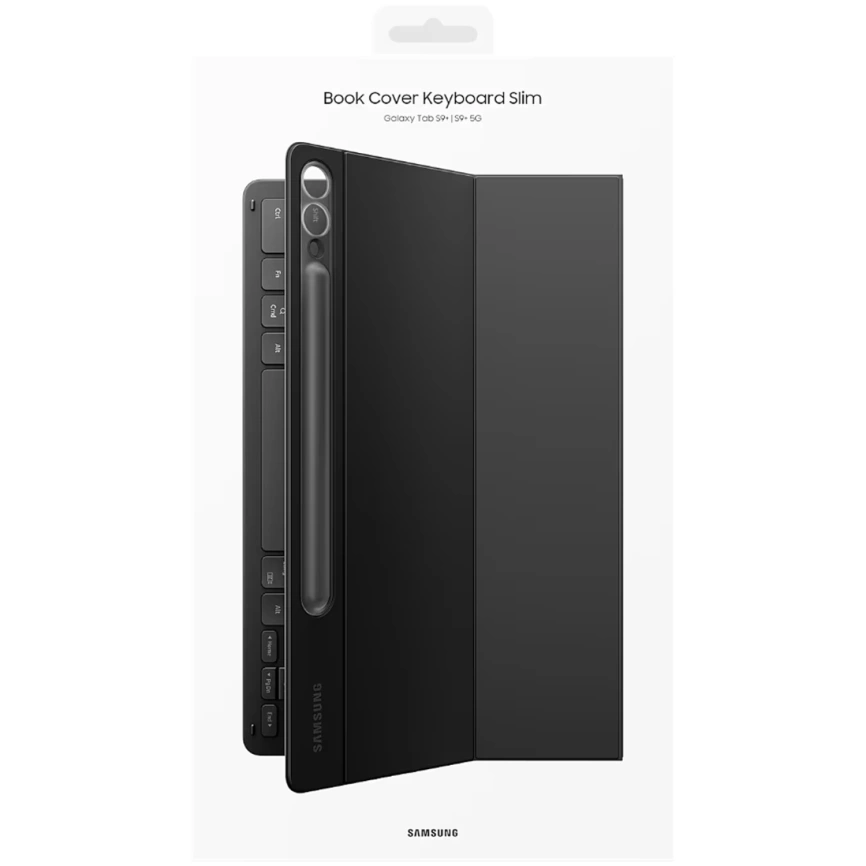 Чехол-клавиатура Samsung Book Cover Keyboard Slim для Galaxy Tab S9 Plus/S9 FE Plus Black (EF-DX810) фото 7