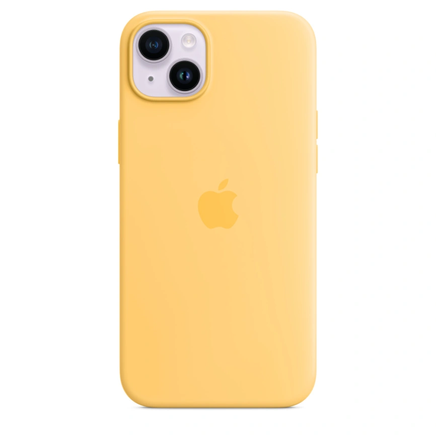 Силиконовый чехол Apple для iPhone 14 Plus Sunglow фото 3