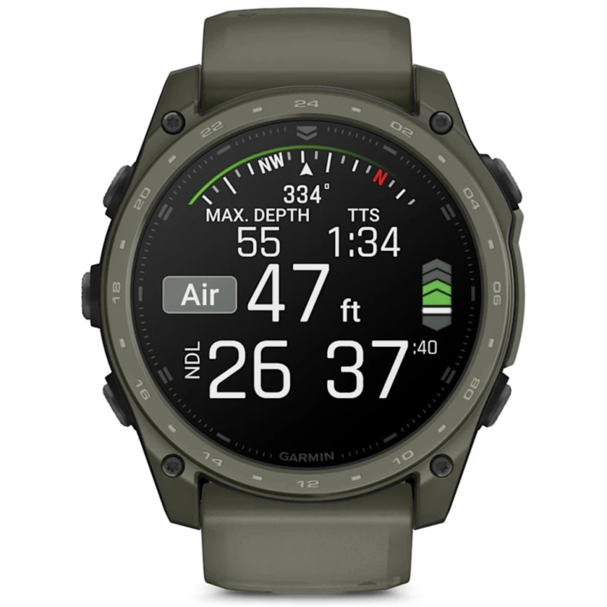 Смарт-часы Garmin Tactix 8 51mm Amoled Cerakote Ultralight Solver (010-04553-11) Olive Drab фото 3