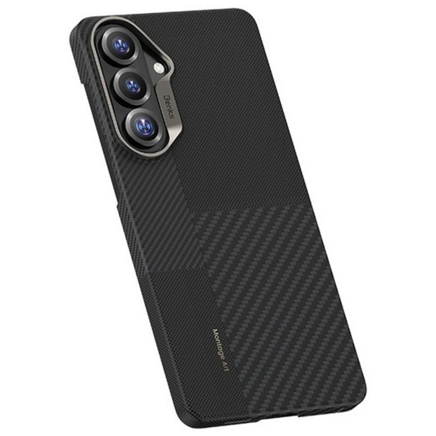 Чехол Benks Montage ArmorAir Case Kevlar (600D+1500D) для Samsung Galaxy S26 Black фото 3