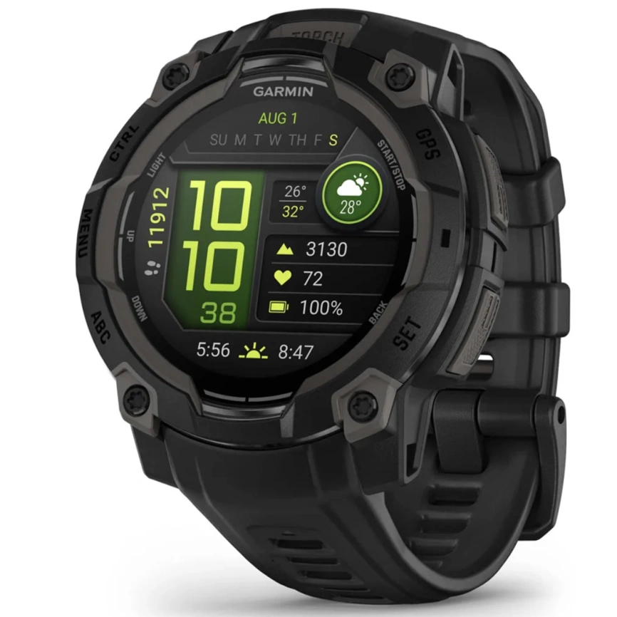 Смарт-часы Garmin Instinct 3 45mm Amoled Black (010-02936-00) фото 1