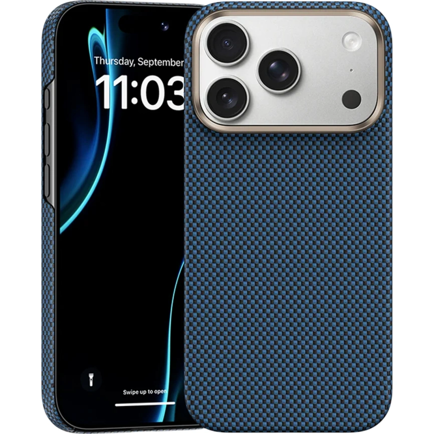 Чехол Benks ArmorTint Case built with Kevlar для iPhone 17 Pro StarLight Blue фото 4