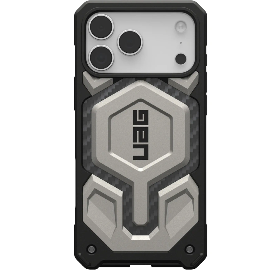 Чехол UAG MagSafe Monarch Pro для iPhone 17 Pro Max Titanium фото 1