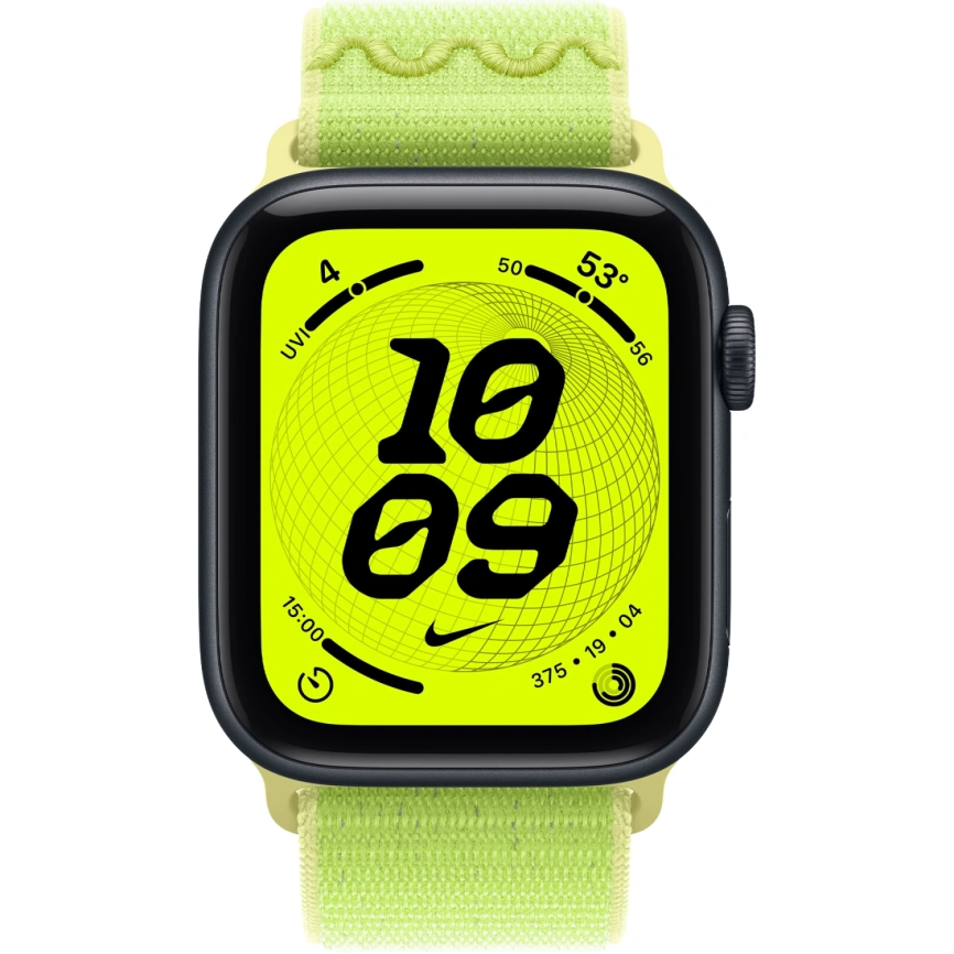 Смарт-часы Apple Watch SE (2025) 40mm Midnight Aluminum Case with Volt Splash Nike Sport Loop фото 3