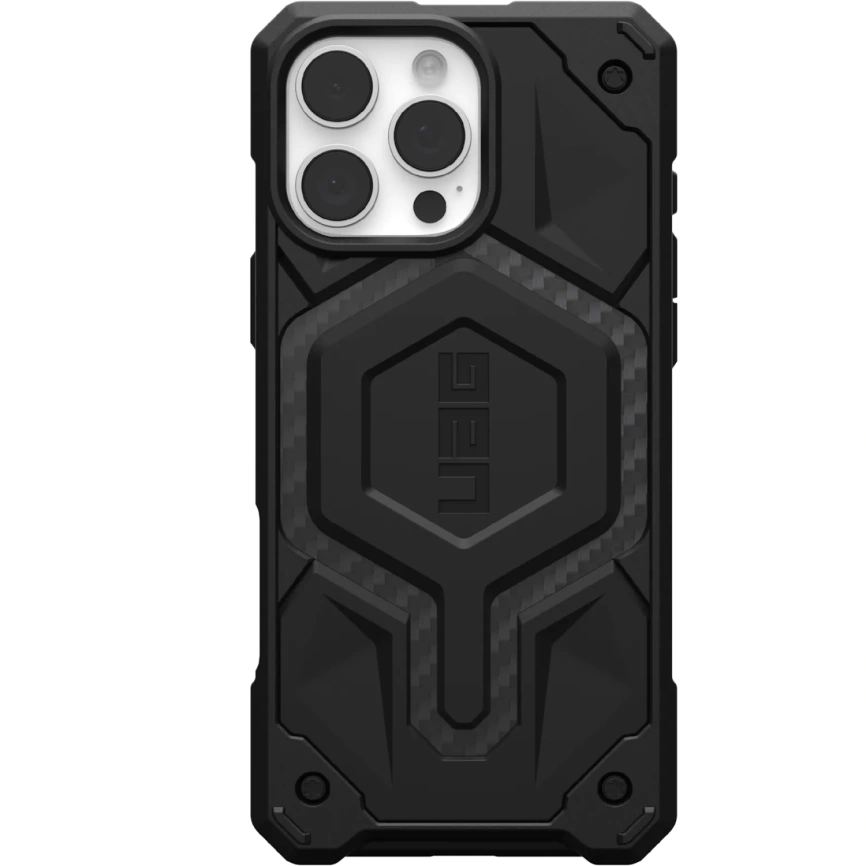 Чехол UAG MagSafe Monarch Pro для iPhone 16 Pro Max Carbon Fiber фото 1