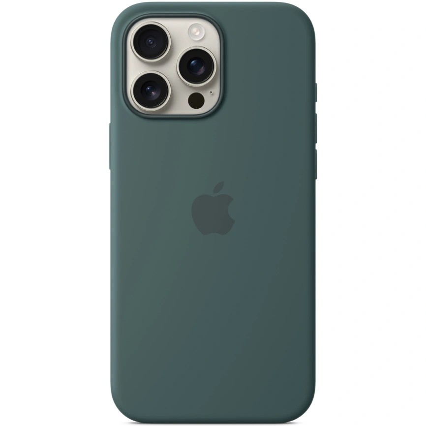 Чехол Apple Silicone Case with MagSafe для iPhone 16 Pro Max Lake Green фото 1