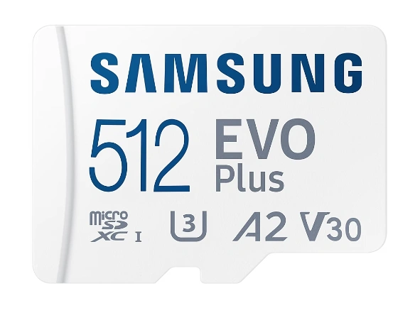 Карта памяти Samsung EVO Plus 512GB MicroSDXC Class 10/UHS-I/U3/130Мб/с MB-MC512KA фото 2