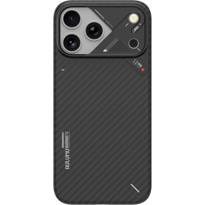 Чехол Aulumu A17 Aramid Fiber Case with MagSafe для iPhone 17 Pro Black фото 10