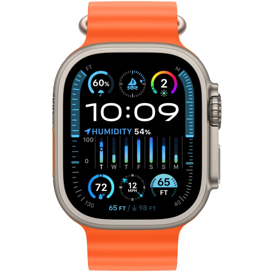 Смарт-часы Apple Watch Ultra 2 49mm Ocean Band Orange фото 3