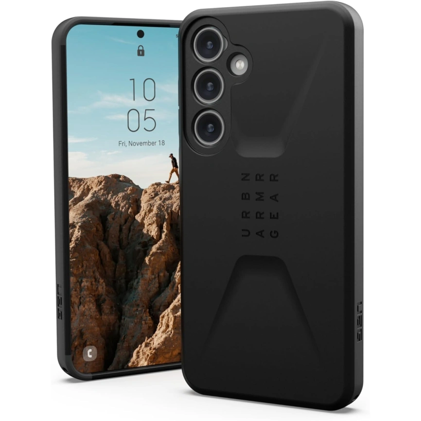 Чехол UAG Civilian для Galaxy S24 Plus Black фото 1