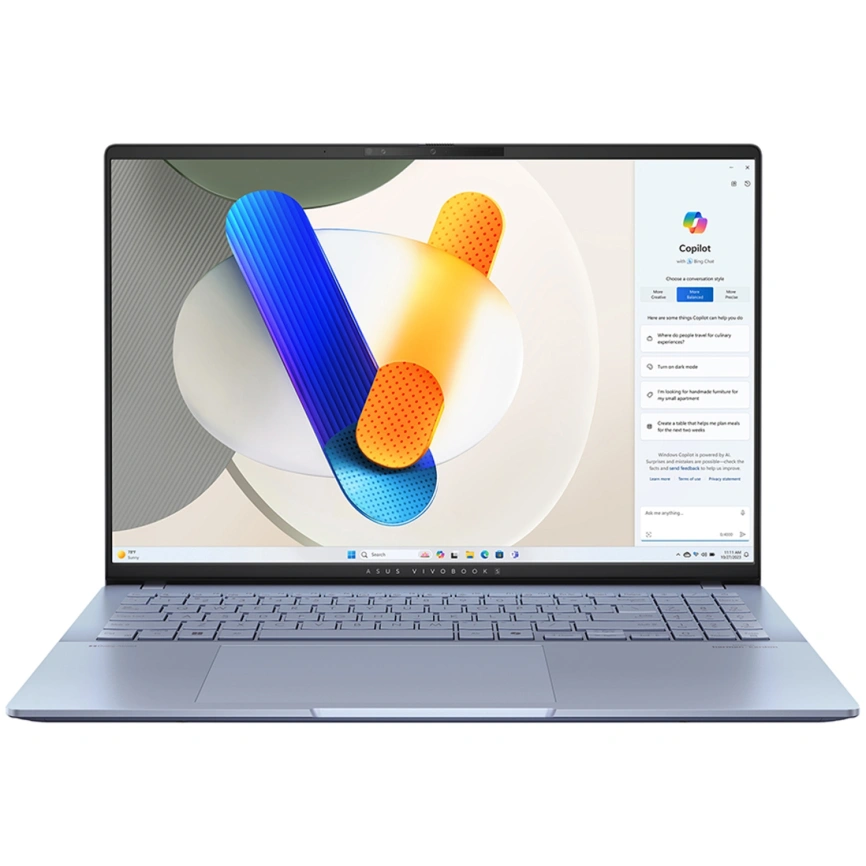 Ноутбук ASUS VivoBook S 16 S5606CA-RI174W 16 OLED/ i7-255H Ultra/32GB/1TB SSD (90NB1551-M009J0) Mist Blue фото 4
