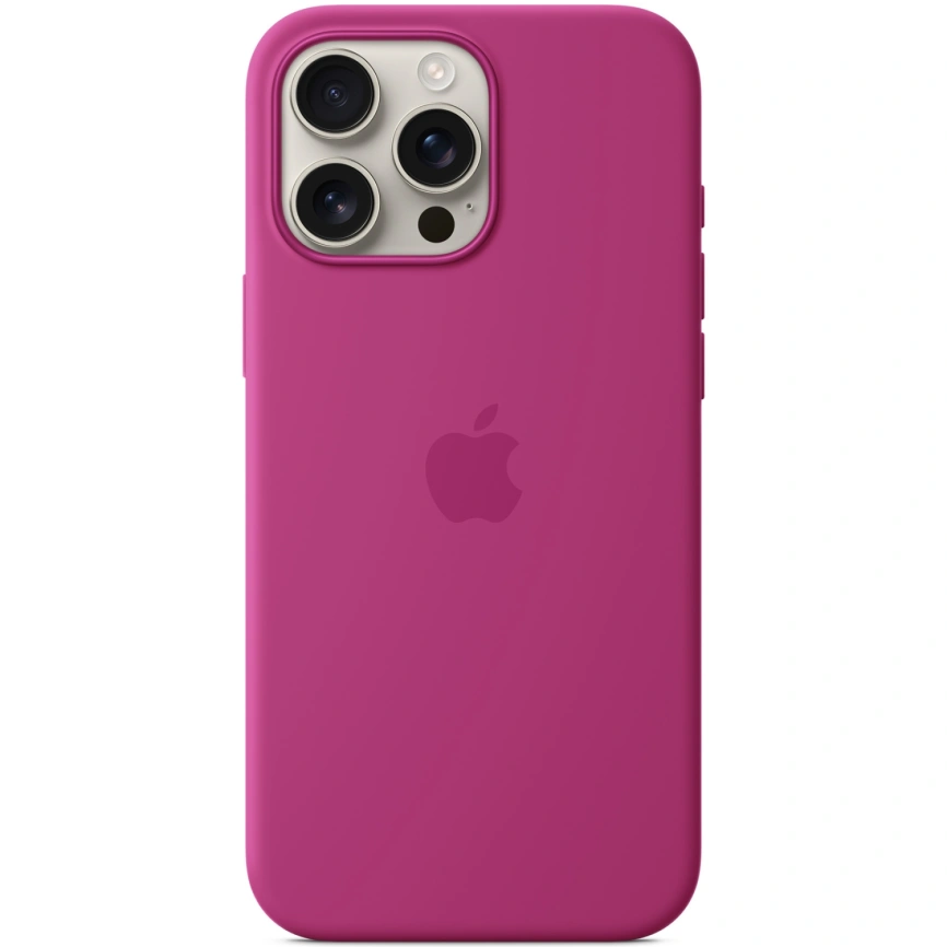 Чехол Apple Silicone Case with MagSafe для iPhone 16 Pro Fuchsia фото 4