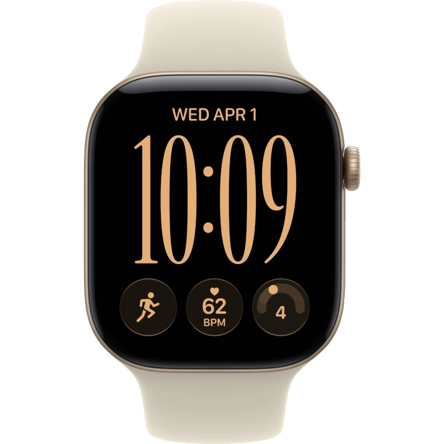 Смарт-часы Apple Watch Series 12 46mm Light Gold Aluminum Case with Sand Sport Band S/M фото 3