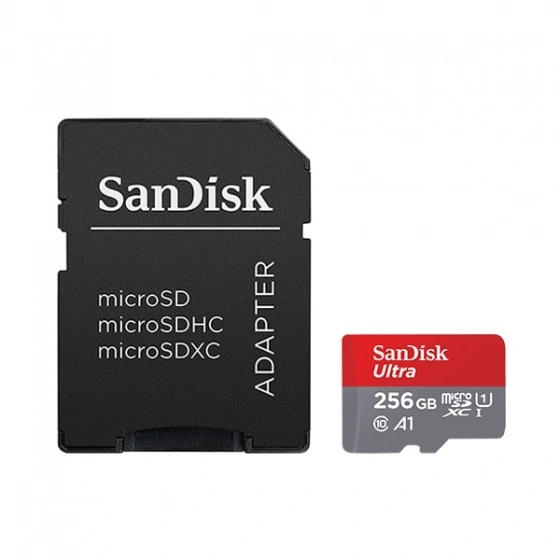 Карта памяти Sandisk Ultra 256GB MicroSDXC Class 10/UHS-I/U1/A1/100 Мб/с SDSQUAR-256G-GN6MA фото 1
