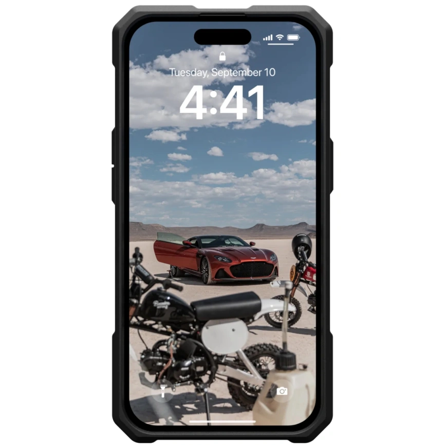 Чехол UAG Monarch Pro with MagSafe для iPhone 15 Kevlar Black (114219113940) фото 6