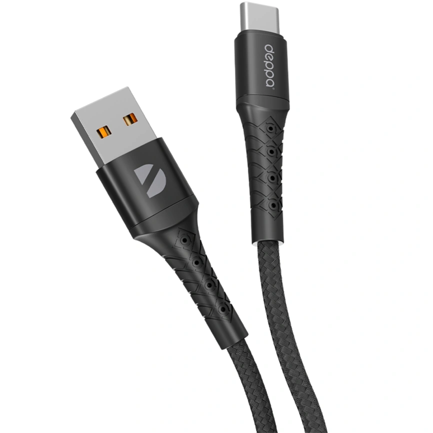 Кабель Deppa Armor USB/USB-C 1m 72516 Black фото 1